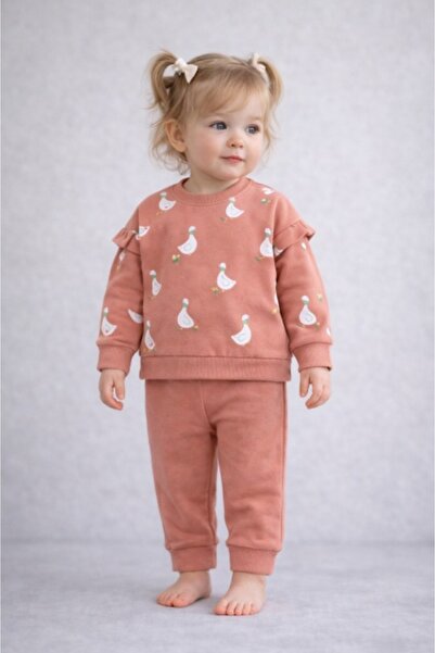 Superbaby Memoza set with duck pattern – comfortable cotton outfit