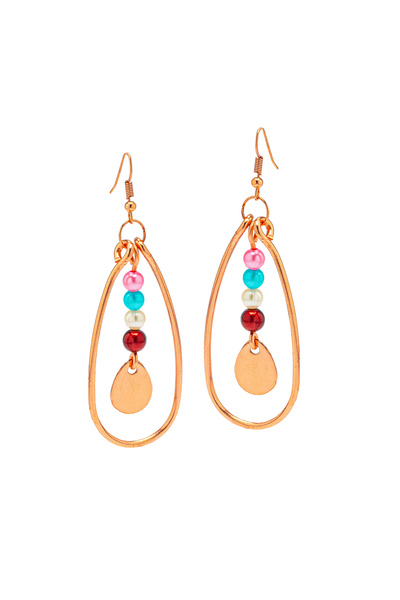 ARANA Pearl copper earrings