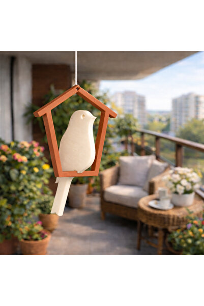 justone Balkon Asma Dekoratif Kuş | Ev & Bahçe Dekoru | 3D Baskı Minimal Süs