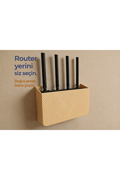 justone Wall Mounted Router Holder – Modem Router Organizer