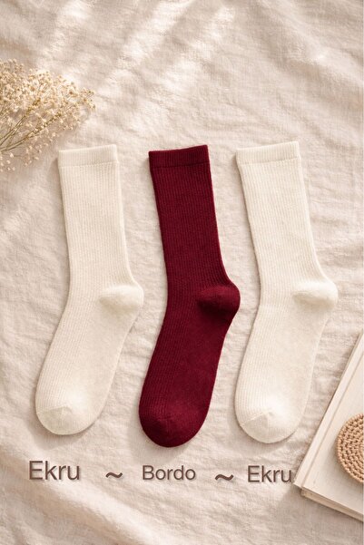 izaycollection 3' Double Socket Four Seasons Ultra Quality Seamless Cotton Wo...