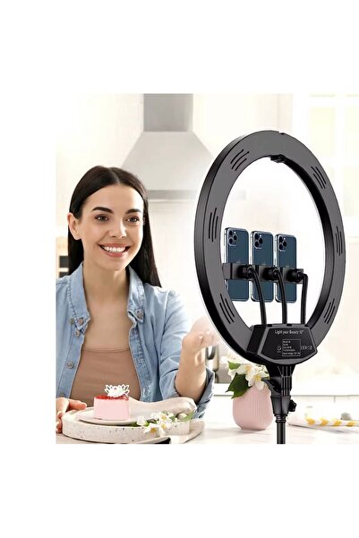 Moxti Profesyonel Stüdyo Işığı LED Işık Halkası 21 Inç 54 cm Ring Light Işığı...