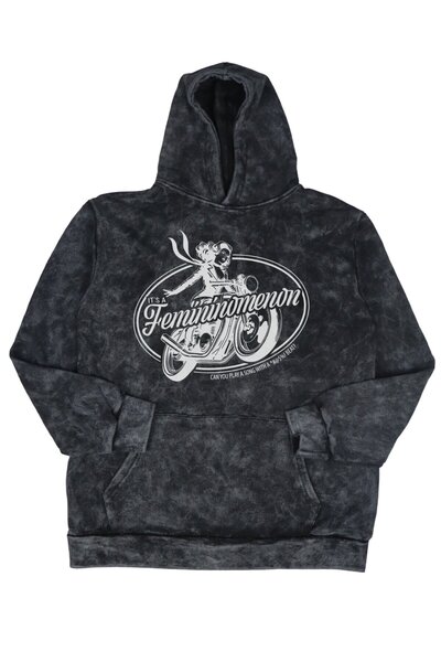 Fuddy Moda سويت شيرت قابل للغسل للجنسين من Femininomenon مطبوع بغطاء رأس، قصة...