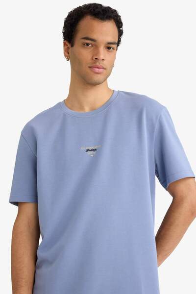 DeFacto Breathable Printed T-Shirt F8094Ax26Sp