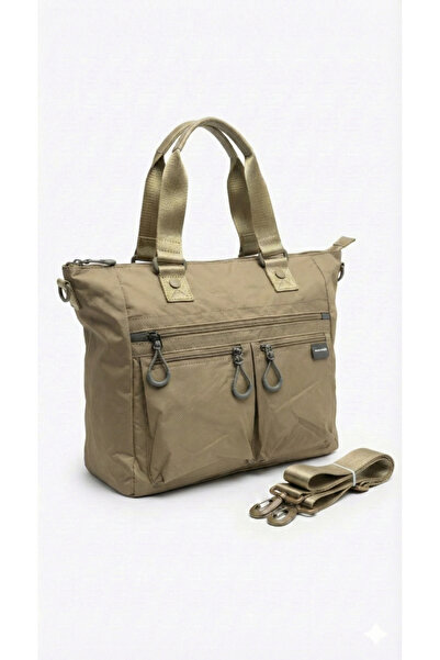 Sanmorris Αδιάβροχη τσάντα ώμου και χειρός με πολλαπλές θήκες — Ανθεκτική, Ελ...