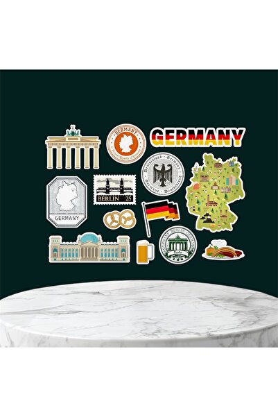 Limitless Design Berlin Germany Themed Sticker Set – Germany Berlin Travel St...