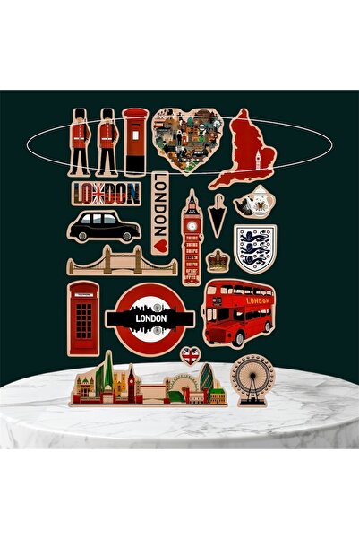 Limitless Design London Themed Sticker Set – London England Vintage Travel St...