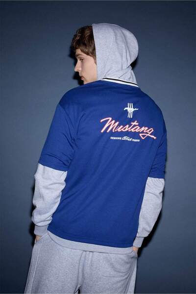 DeFacto Ford Motor Company Loose Fit T-Shirt F8090Ax26Sp