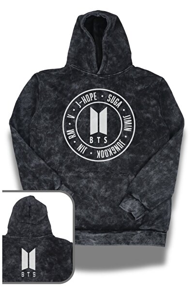 Fuddy Moda Hanorac unisex cu numele membrilor BTS, imprimat pe spate, lavabil...