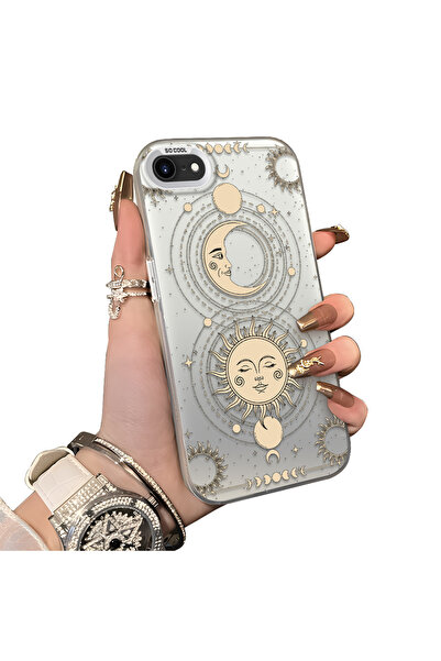 ucuc iPhone 7/8/Se 2020 2022 Compatible Silicone Edge Hard Back Anti-Fall Cas...