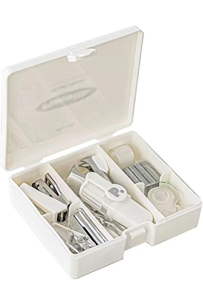 Arabest Office Tool Box, Efficiency Set, Upgraded 7-piece Set, Punch, Stapler...