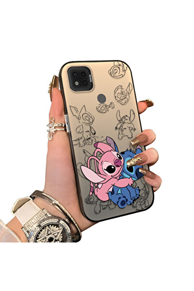 ucuc حافظة مزخرفة بنمط ستيتش متوافقة مع هاتف Xiaomi Poco C31 مصنوعة من السيلي...