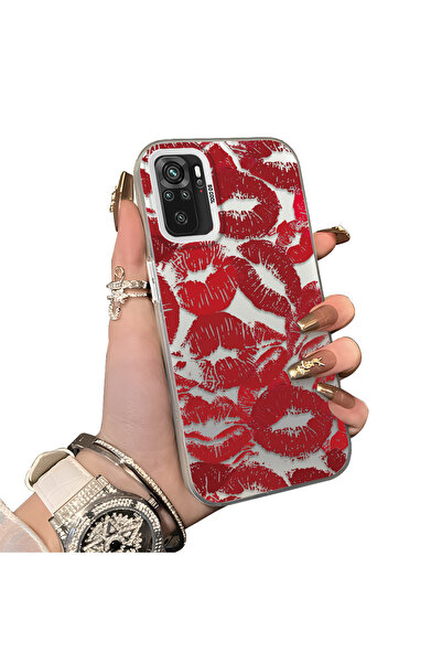 ucuc Xiaomi Redmi Note 10 Compatible Silicone Edge Hard Back Anti-Fall Lip Pa...