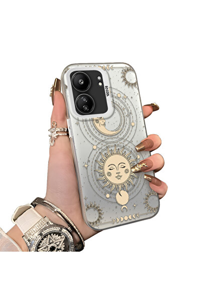 ucuc حافظة Xiaomi Poco C65 متوافقة مع الحافة السيليكونية الصلبة والمضادة للسق...