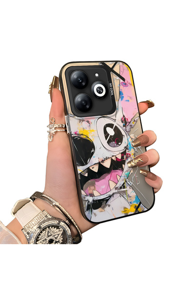 ucuc حافظة من السيليكون المتوافقة مع هاتف Infinix Smart 8/8 Pro ذات حافة صلبة...