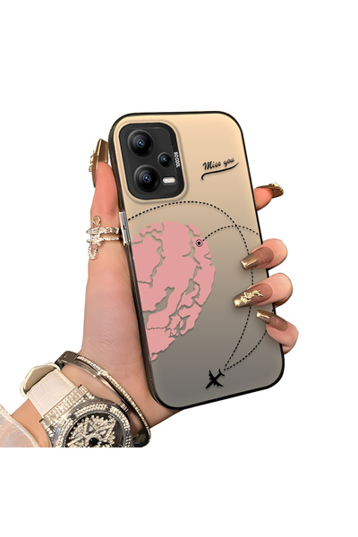 ucuc حافظة من السيليكون المتوافقة مع هاتف Xiaomi Poco X5 5G ذات حافة صلبة ومض...