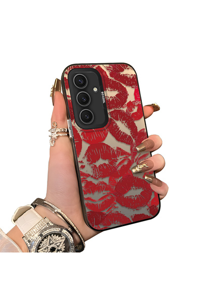 ucuc حافظة سيليكون متوافقة مع هاتف سامسونج جالاكسي S24 بلس، ذات حافة صلبة ومض...