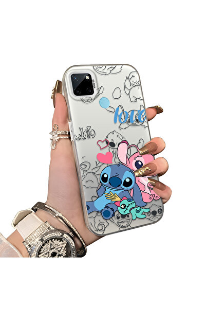 ucuc حافظة من السيليكون المتوافقة مع هاتف Realme C21Y/C25Y ذات حافة صلبة ومضا...