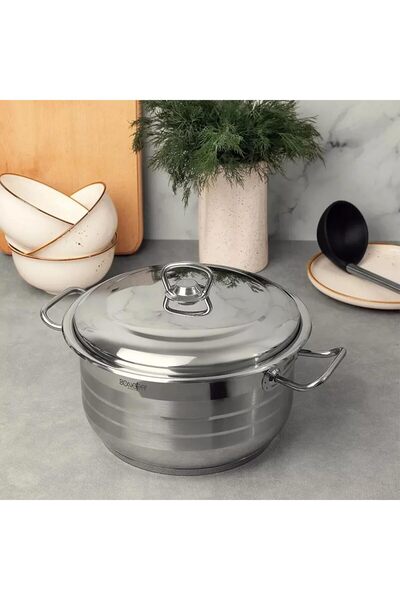 Generic Stainless Steel Stock Pot, Encapsulated Induction Ready Cooking Pot w...