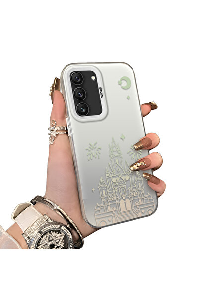 ucuc حافظة من السيليكون متوافقة مع هاتف سامسونج جالاكسي S22 ذات حافة صلبة ومض...