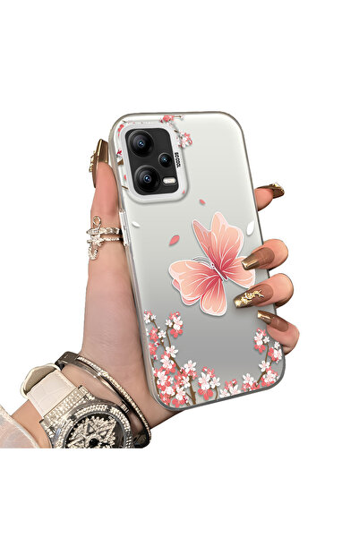 ucuc حافظة من السيليكون المتوافقة مع هاتف Xiaomi Poco X5 5G ذات حافة صلبة ومض...