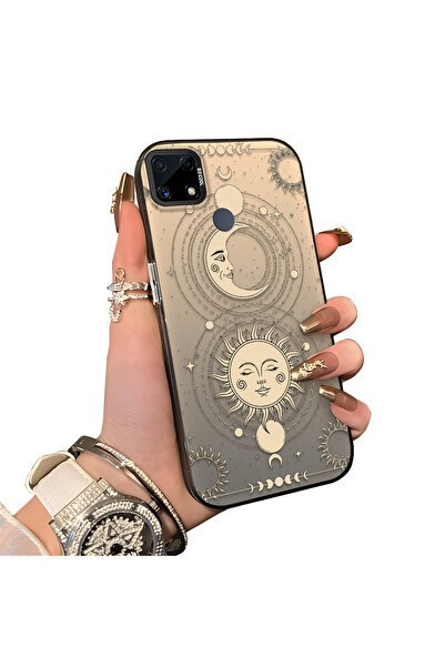 ucuc حافظة Realme C25S متوافقة مع الحافة السيليكونية الصلبة والمضادة للسقوط ب...