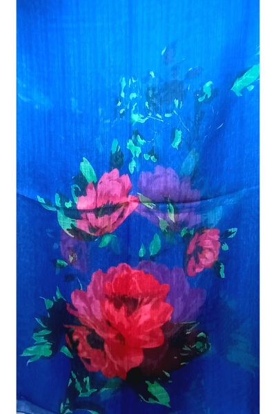 OMS Set of 2 scarves MTC2 blue 50 x 170 cm