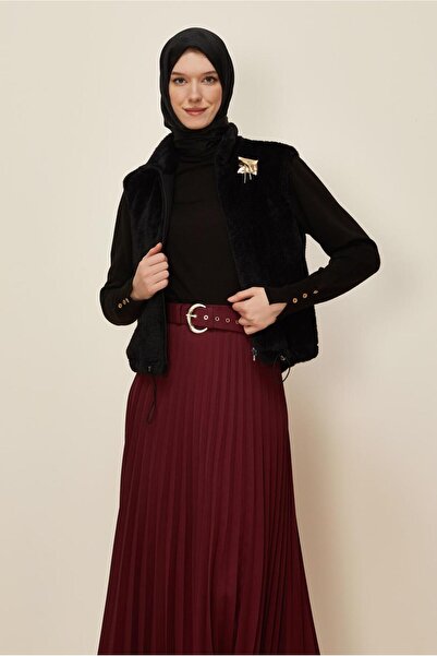 Alvina Zipped Fur Vest 46224