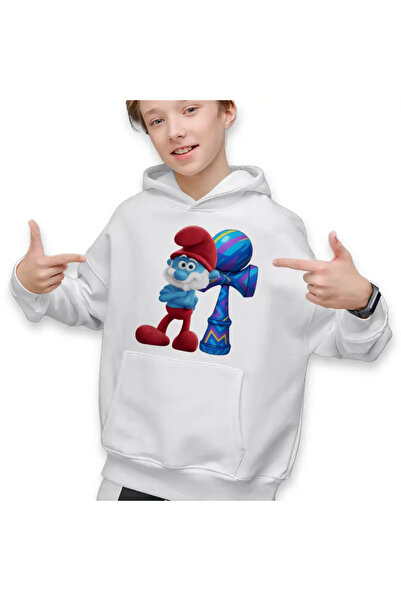 OEM Kids Sweatshirt Boys Kendama Papa Smurf Smurf Gargamel