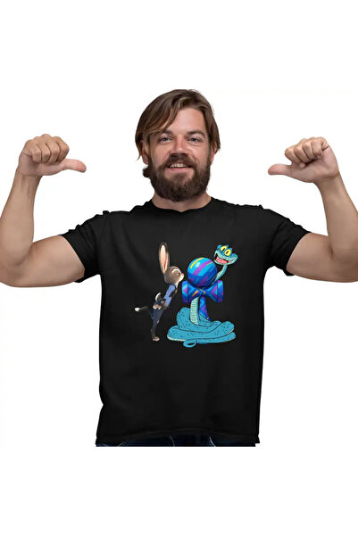 OEM Men's Kendama Zootopia Gary Judy Policeman Snake Rabbit T-Shirt