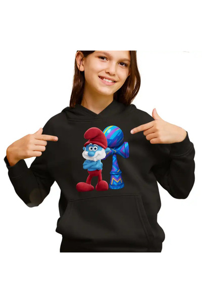 OEM Kids Girls Kendama Sweatshirt Papa Smurf Smurf Gargamel