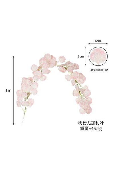 DOMEET Artificial Hanging Flower Pink/White/Green 1meter