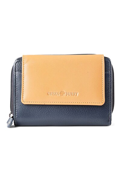 Greenburry Nappa Geldbörse RFID Schutz Leder 14 cm