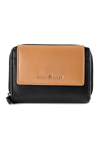 Greenburry Nappa Geldbörse RFID Schutz Leder 14 cm