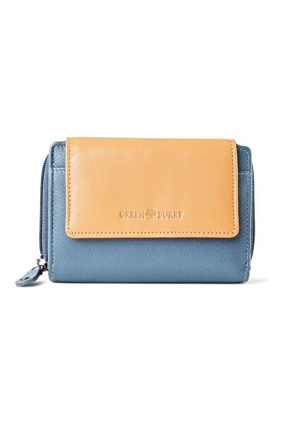 Greenburry Nappa Geldbörse RFID Schutz Leder 14 cm