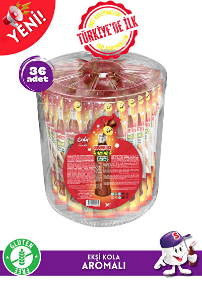 SWEETO SWEEETO SOUR COLA MARSHMALLOW 20GX36