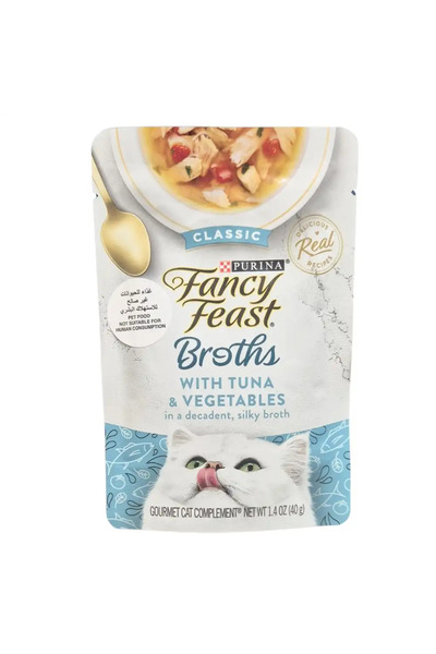 Purina Fancy Feast Creamy Broths With Tuna And Vegetables- 40gms