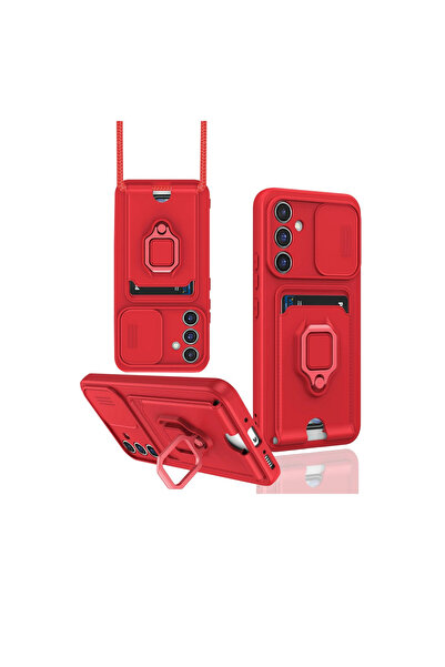 Twin Store Galaxy A14 4g Case Zuma Silicone with Ring and Business Card Holde...