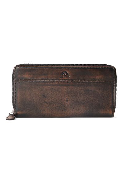 Greenburry Destressed Geldbörse RFID Schutz Leder 19 cm