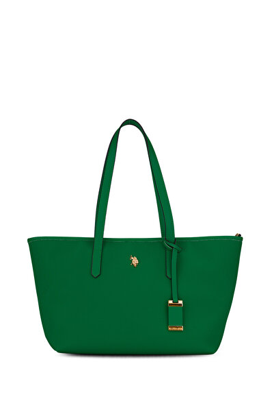 U.S. Polo Assn. Geantă de umăr verde pentru femei Us25655