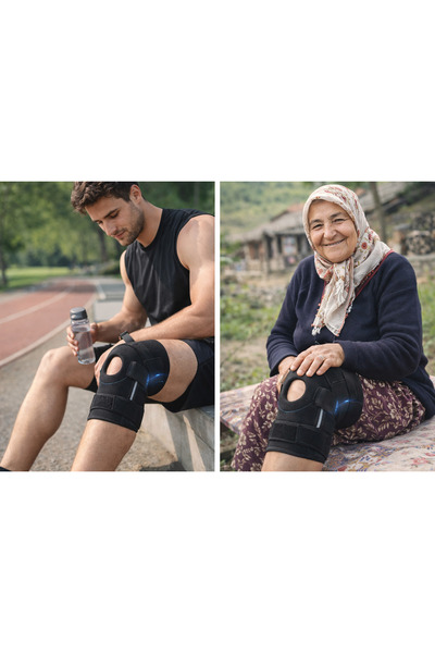 Serra's دعامة الركبة المرنة مع دعم وصلة الرضفة لتخفيف احتكاك عظام الركبة وتشن...