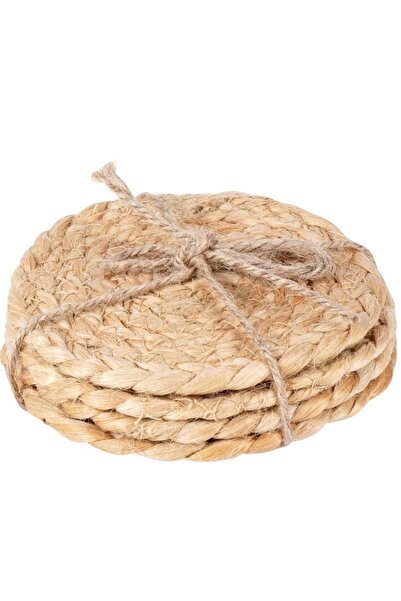 DecoDepot Set of 4 coasters, jute