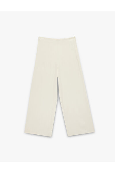 Koton talie înaltă Pantaloni din satin cu picioare largi