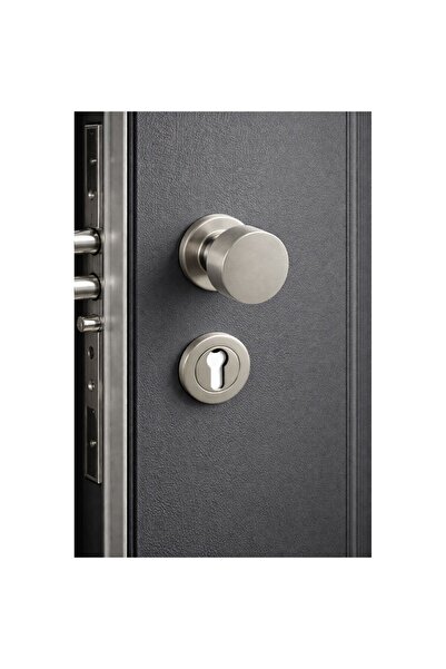 KOLDOOR Round Saten Kapı Tokmağı Kapı Babası Alt Rozeti Set