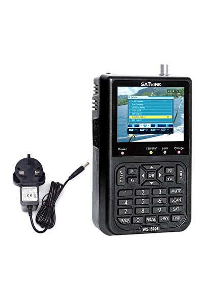 Generic Digital Satellite Signal Finder Meter Black