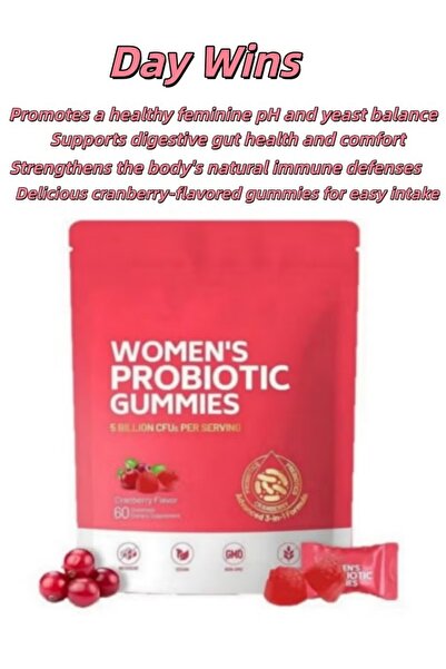 DayWins Cranberry Probiotic Gummies for Women - Gut Health and Immune Health ...