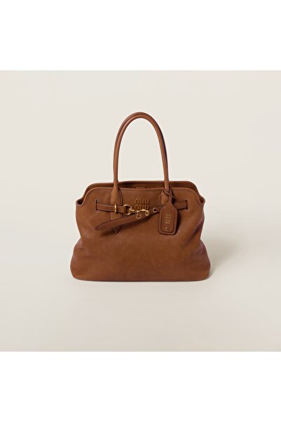 Miu Miu Aventure Nappa Leather Tote Bag
