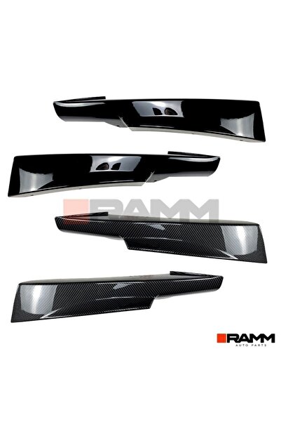 Universal BMW E90 LCI M-Tech Ön Tampon Flap Seti  Parlak Karbon