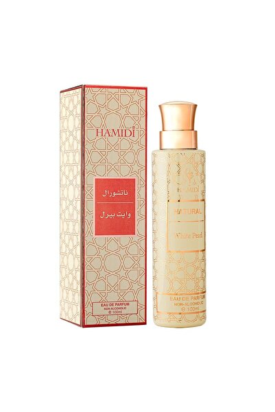 Hamidi عطر ماء اللؤلؤ الأبيض الطبيعي للجنسين، 100 مل - غير كحولي، يدوم طويلاً