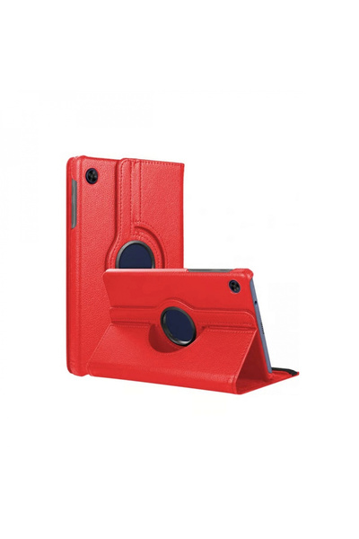 byhodi Samsung Galaxy Tab A11 360 Tablet Leather Case - Red
